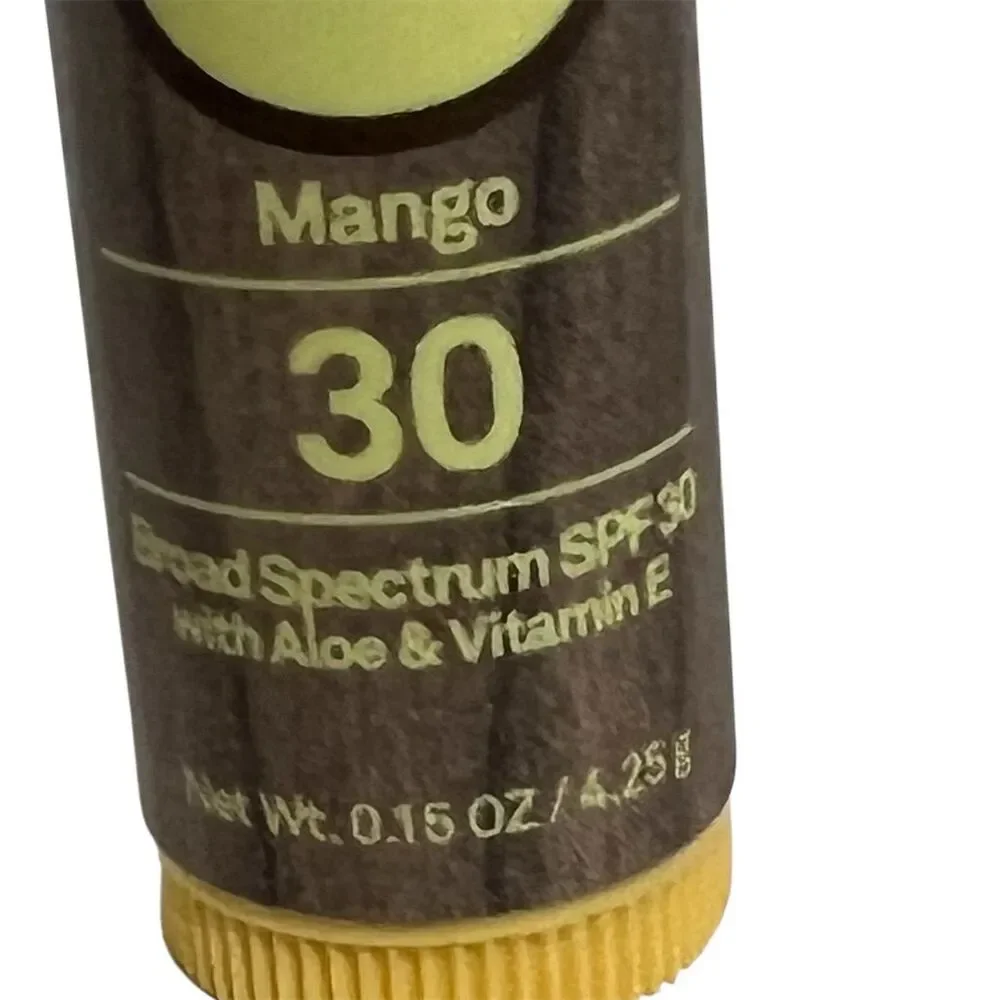 Sun Bum SPF 30 Mango Lip Balm Moisturizing Vegan Broad Spectrum
